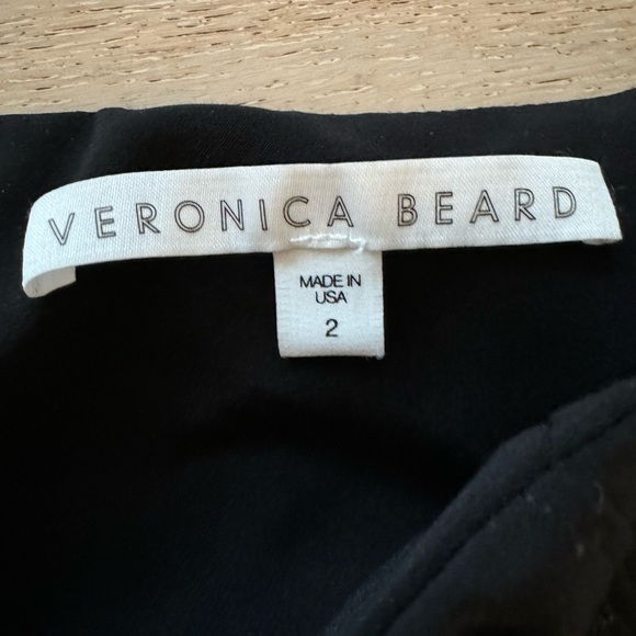 Veronica Beard ZIP BACK SCUBA PANT side 2 NAVY - Picture 12 of 12